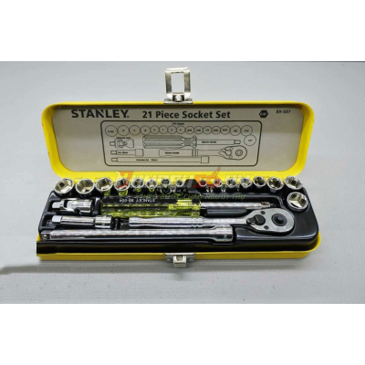 Bộ đầu tuýp 1/4″ 21 chi tiết Stanley 89-507