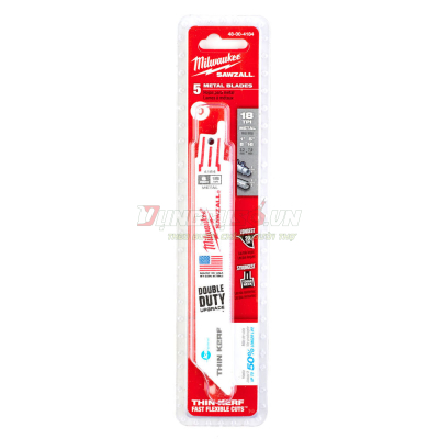 Lưỡi cưa kiếm sắt TORCH loại mỏng T18-152.4mm Milwaukee 48-00-4184 (Bộ 5 lưỡi)