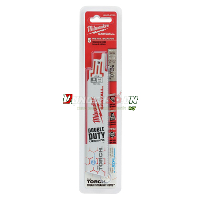 Lưỡi cưa kiếm sắt TORCH T14-152.4mm Milwaukee 48-00-4782 (Bộ 5 lưỡi)