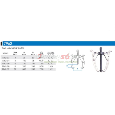 Cảo hai chấu 8″ Kingtony 7962-08