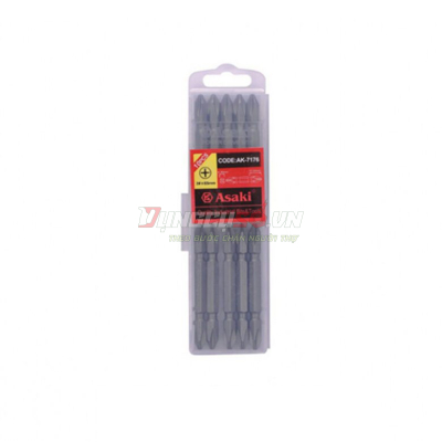 Mũi vít 2 đầu (thép hợp kim S2) #1 x 110mm Asaki AK-7173
