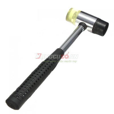 Búa 2 đầu nhựa vàng trắng (cán thép bọc nhựa) 25mm Asaki AK-9518