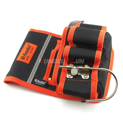 Túi đeo thắt lưng đựng đồ nghề chống thủng 7 ngăn Asaki AK-9985