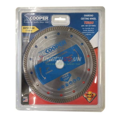 Lưỡi cắt kim cương Turbo 180×1.6×22.2 mm CFCooper DWT7M