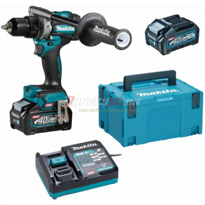 Máy khoan búa vặn vít pin 40V Makita HP001GM201