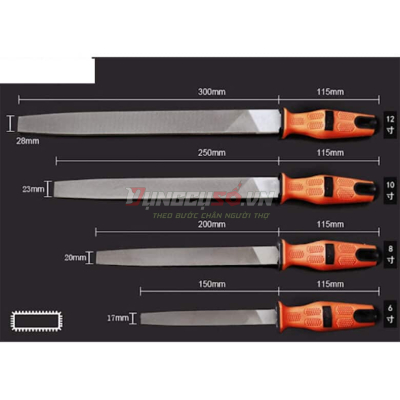 Giũa dẹp 12”/300mm Asaki AK-3743