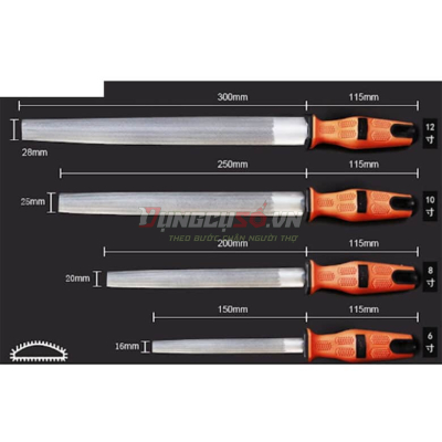 Giũa bán nguyệt 12”/300mm Asaki AK-3748