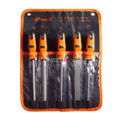Bộ giũa sắt 5 cây 8”/200mm Asaki AK-3766