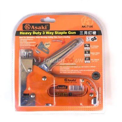 Kềm bấm ghim cao cấp (bấm 3 loại ghim) 4 &#8211; 14mm (П U T) Asaki AK-7106