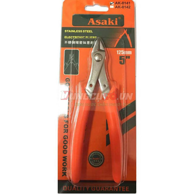Kềm cắt chân mạch điện tử cao cấp 5”/125mm Asaki AK-8140