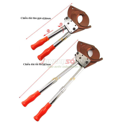 Kềm trợ lực cắt cáp thép cao cấp 720 x 150mm² Asaki AK-8416