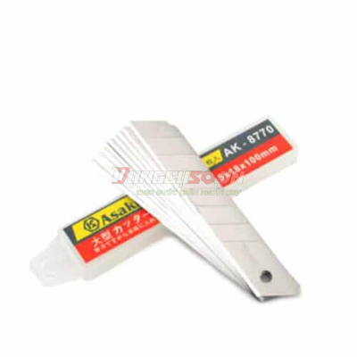 Lưỡi dao rọc giấy 100 x 18 x 0.5mm  Asaki AK-8770