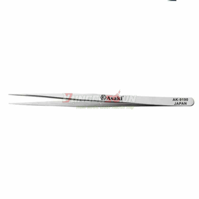 Nhíp inox gắp linh kiện mũi nhọn 140 x 7 x 2mm Asaki AK-9190
