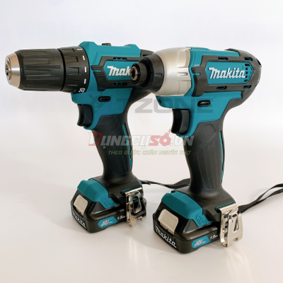 Bộ sản phẩm máy khoan vặn vít Pin 12V Makita CLX224S
