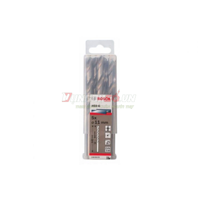 Mũi khoan sắt HSS-G 11.0mm (hộp 5 mũi)