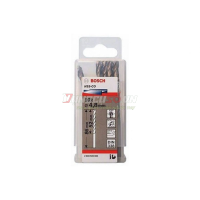 Mũi khoan INOX HSS-Co 4.8mm (hộp 10 mũi)