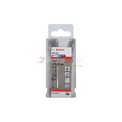 Mũi khoan INOX HSS-Co 5.2mm (hộp 10 mũi)