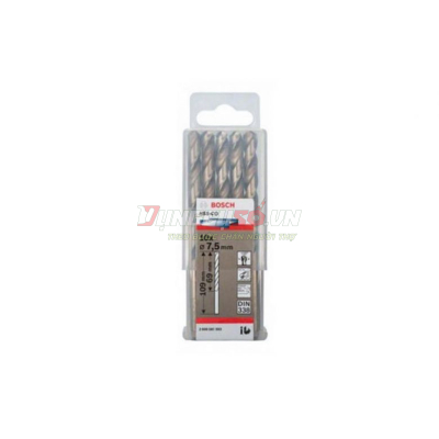 Mũi khoan INOX HSS-Co 7.5mm (hộp 10 mũi)