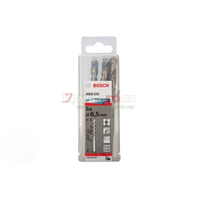 Mũi khoan INOX HSS-Co 8.5mm (hộp 5 mũi)