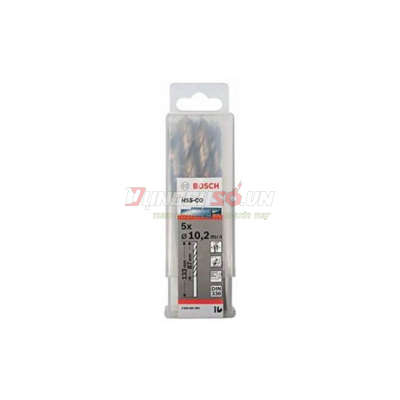 Mũi khoan INOX HSS-Co 10.2mm (hộp 5 mũi)