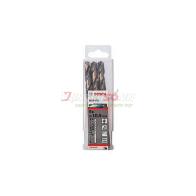 Mũi khoan INOX HSS-Co 10.5mm (hộp 5 mũi)