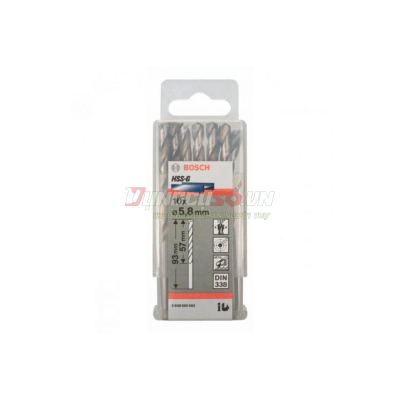 Mũi khoan sắt HSS-G 5.8mm (hộp 10 mũi)