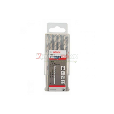 Mũi khoan sắt HSS-G 6.5mm (hộp 10 mũi)