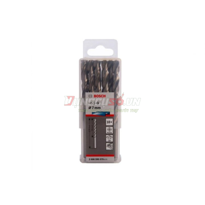 Mũi khoan sắt HSS-G 7mm (hộp 10 mũi)