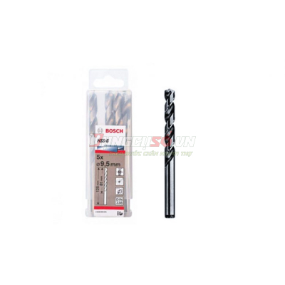 Mũi khoan sắt HSS-G 9.5mm (hộp 5 mũi)