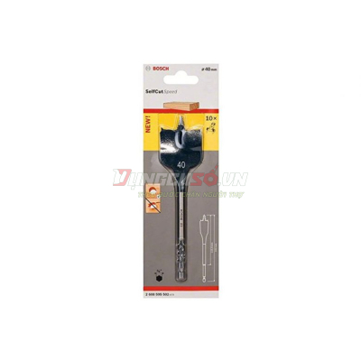 Mũi khoét gỗ đuôi cá 40x152mm Bosch 2608595502