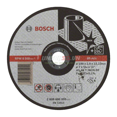 Đá cắt 180x2x22.2mm (Inox)
