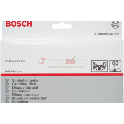 Đá mài GSM200 200x25x32mm mịn hạt 60