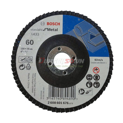 Đĩa nhám xếp Alox P60 Ø100mm 