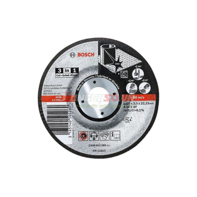 Đá cắt mài 3 trong 1 125×2.5×22.3mm Bosch 2608602389