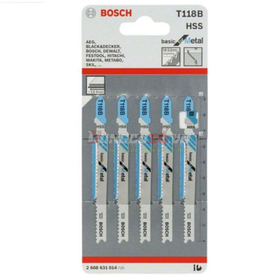 Lưỡi cưa lọng T 118 B - Sắt (bộ 5 lưỡi)