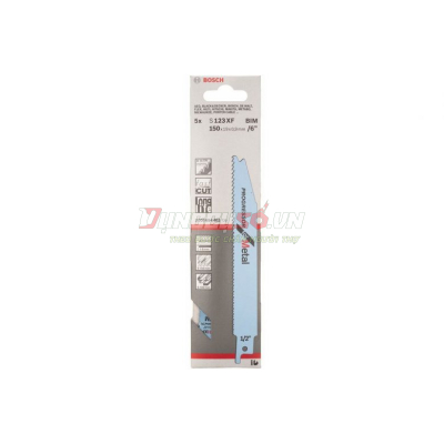 Lưỡi cưa kiếm S 123 XF - Sắt (Bộ 5 lưỡi)
[Cắt đa năng và cắt nhanh, phù hợp với sắt tấm hoặc bề mặt ống]