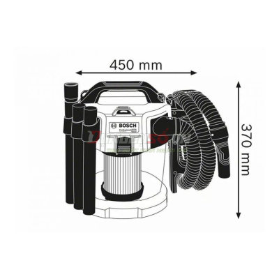 Thân máy hút bụi dùng pin 18V Bosch GAS 18V-10 L (SOLO)