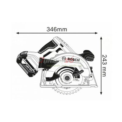 Thân máy cưa gỗ pin 18V Bosch GKS 18V-57 (SOLO)