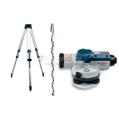 Bộ máy thủy bình GOL 26 D + chân máy  BT 160 + Cây mia GR 500 Bosch GOL 26 D SET - 0615A000PS