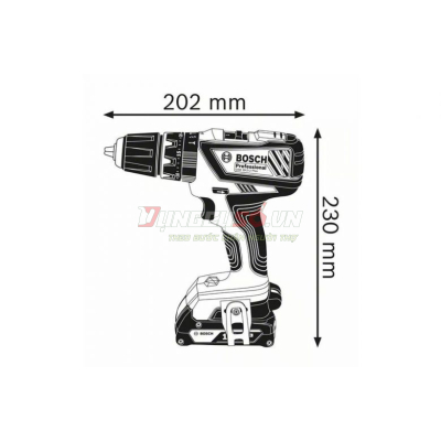 Thân máy khoan pin 18V Bosch GSB 18-2-LI PLUS (SOLO)