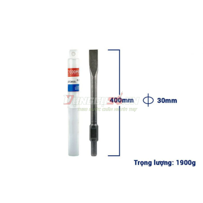 Mũi đục dẹp đuôi lục giác 30x400mm CFCooper CHF304035