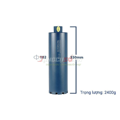 Mũi khoan rút lõi bê tông Ø102x350mm CFCooper DCB102350