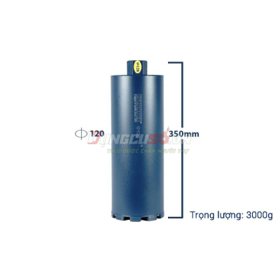Mũi khoan rút lõi bê tông Ø120x350mm CFCooper DCB120350