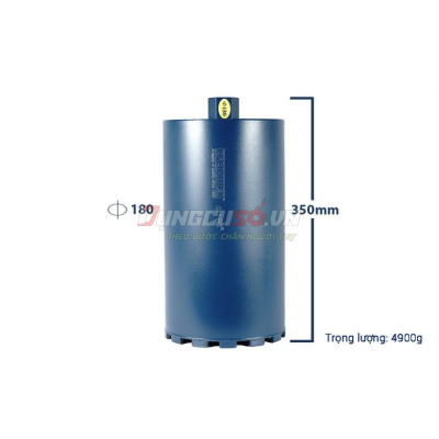 Mũi khoan rút lõi bê tông Ø180x350mm CFCooper DCB180350