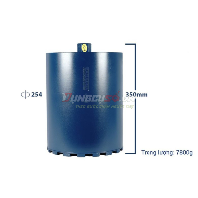 Mũi khoan rút lõi bê tông Ø254x350mm CFCooper DCB254350
