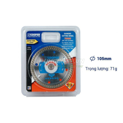 Lưỡi cắt kim cương Turbo 105×1.2x20mm CFCooper DWT4M