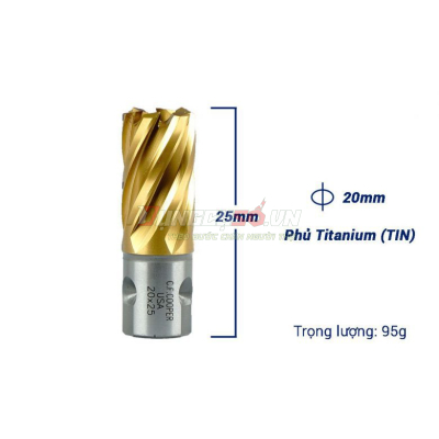 Mũi khoan từ thép gió HSS 20x25mm CFCooper MH25-20