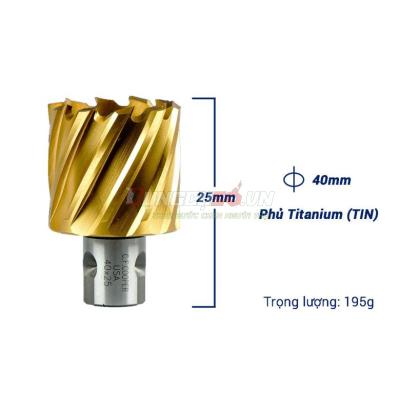 Mũi khoan từ thép gió HSS 40x25mm CFCooper MH25-40