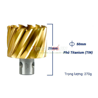 Mũi khoan từ thép gió HSS 50x25mm CFCooper MH25-50