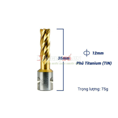 Mũi khoan từ thép gió HSS 12x35mm CFCooper MH35-12